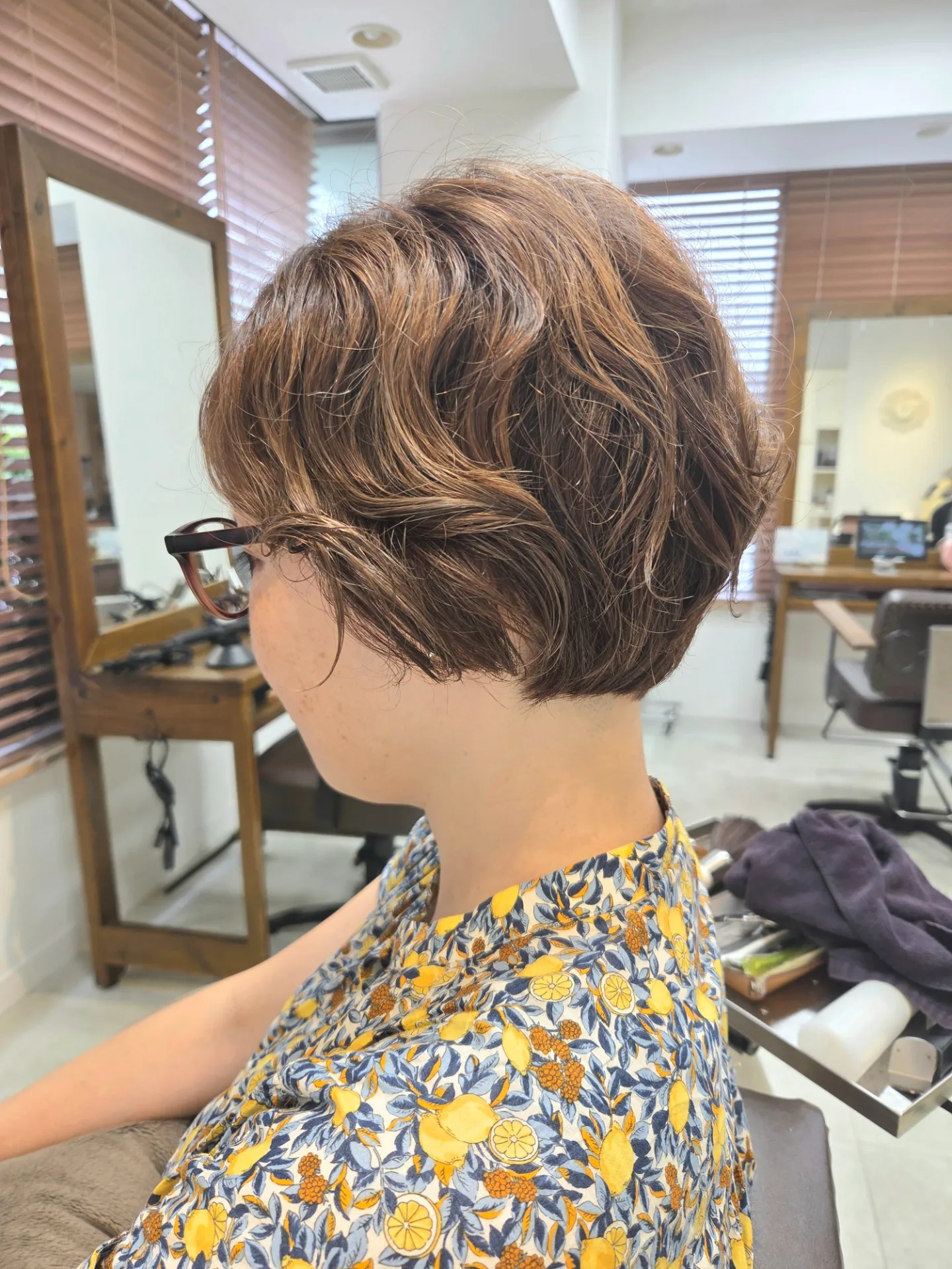 30代/大人ショート/マッシュショート/ニュアンスウェーブ
